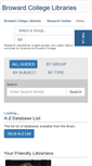 Mobile Screenshot of libguides.broward.edu